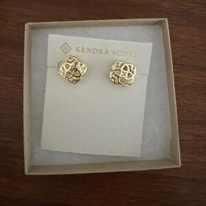 Kendra Scott Textured Gold Earrings